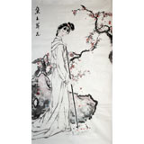 李立辰四尺紅樓夢(mèng)《黛玉葬花》河北著名仕女畫(huà)家（詢價(jià)）