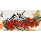 王永剛 四尺《多喜圖》 國(guó)家一級(jí)美術(shù)師（詢(xún)價(jià)）